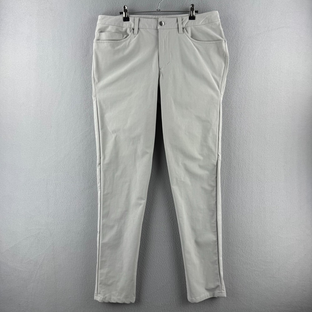 Lululemon Pants Mens 34x32 Gray ABC Slim Fit Utilitech Canvas Workwear Chino